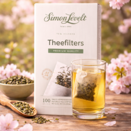 Theefilters papier voor een glas/kop thee - 100 stuks