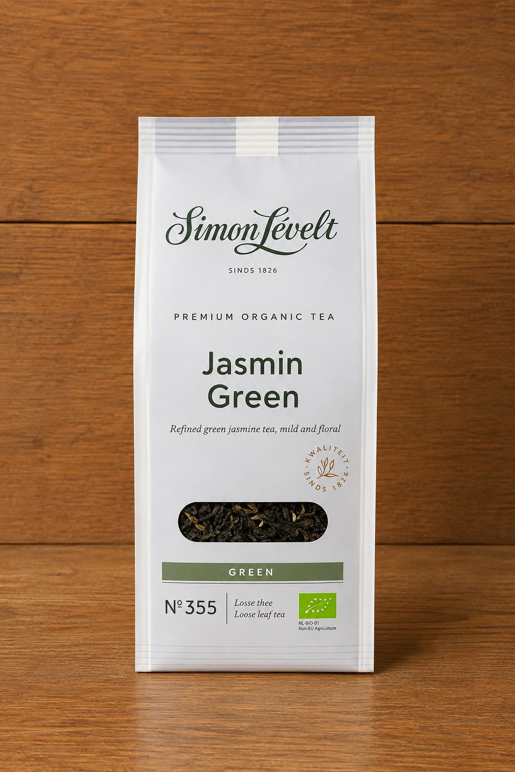 Simon Lévelt - losse thee - Jasmin Green BIO Nr. 355 - 90 gram