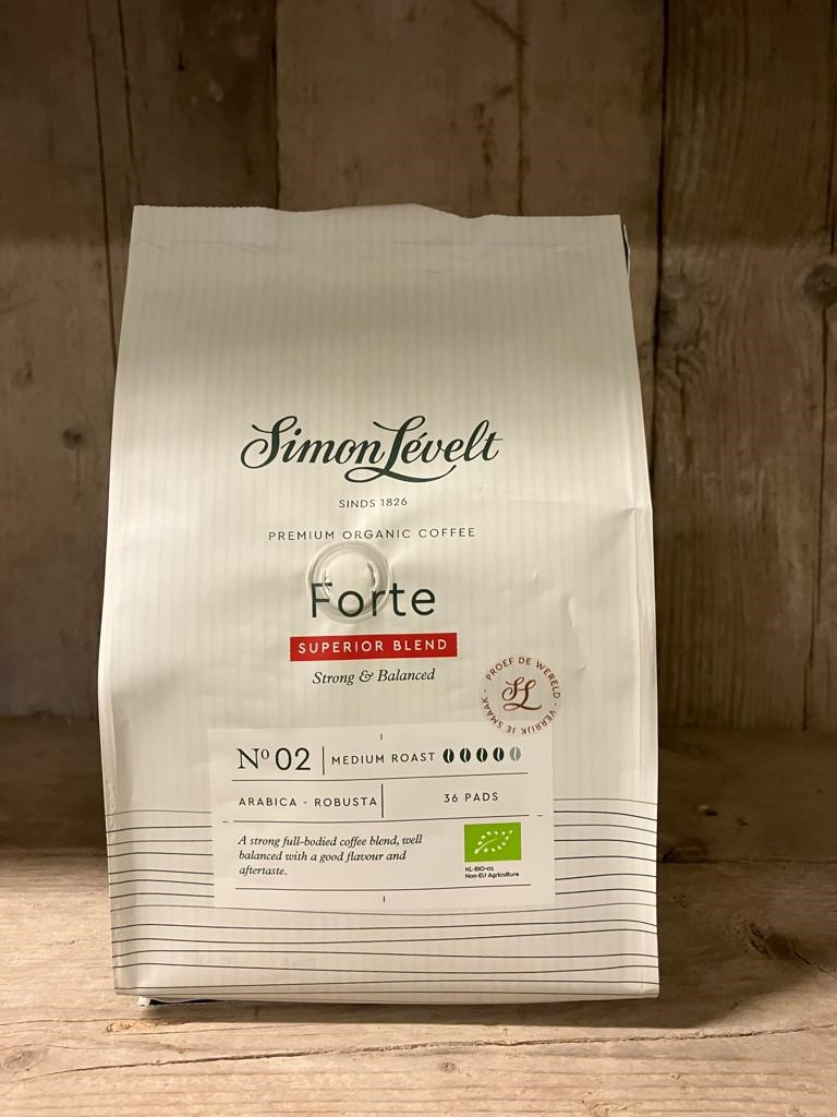 Simon Lévelt - Forte Superior Blend BIO N° 2 koffiepads - 36 stuks