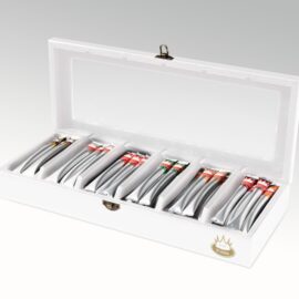 Theedoos wit eiken – inclusief 60 T-sticks in diverse smaken