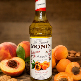 Monin (koffie)siroop Amaretto - grote fles 700 ml