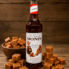 Monin (koffie)siroop Caramel - grote fles 700 ml
