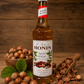 Monin (koffie)siroop Geroosterde Hazelnoot - grote fles 700 ml