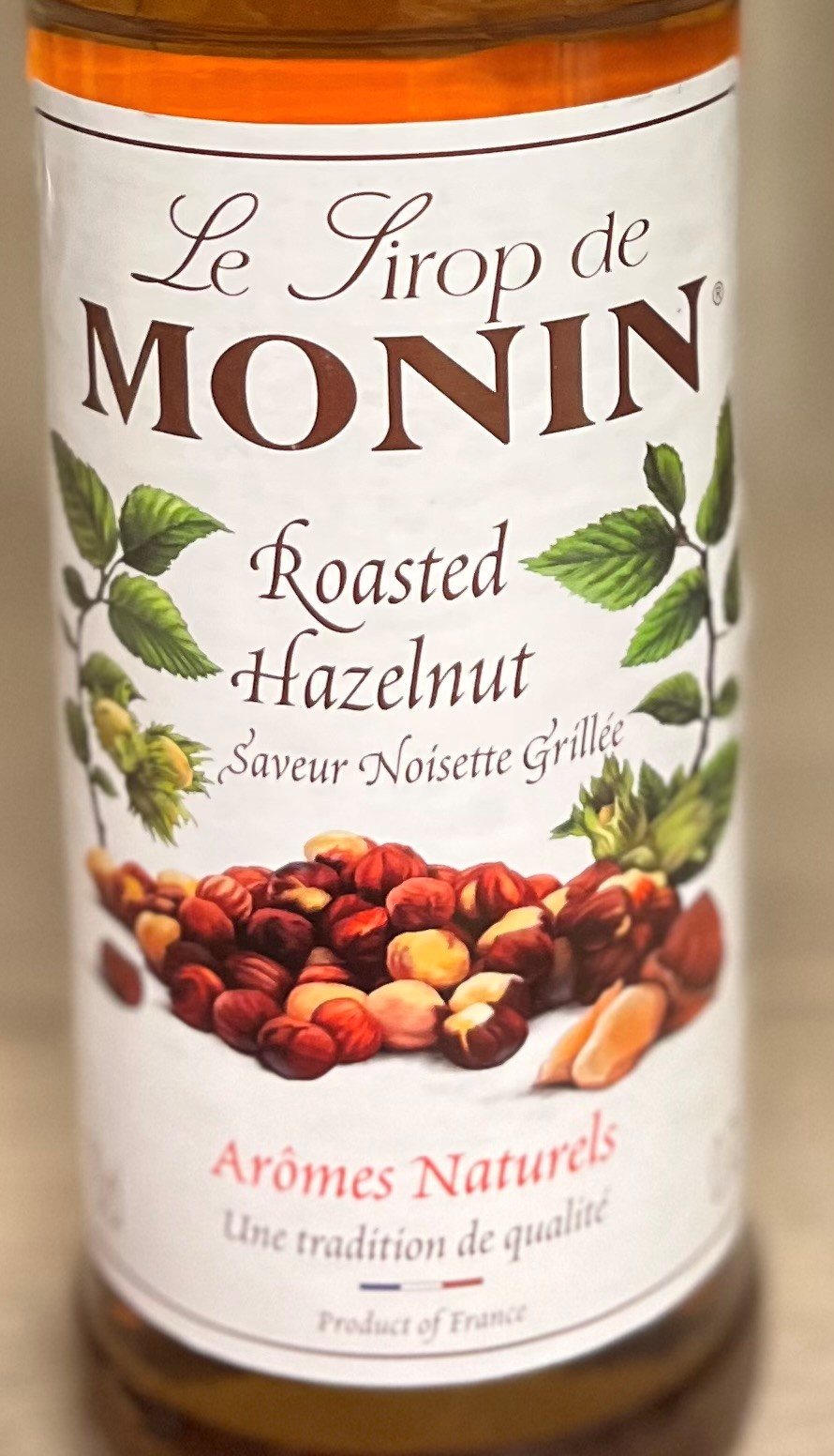 Monin koffiesiroop grote fles - Geroosterde Hazelnoot 700 ml - Afbeelding 2