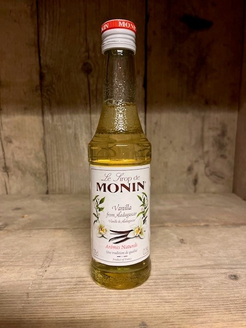 Monin koffiesiroop kleine fles - Vanille 250 ml