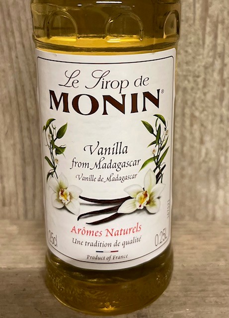 Monin koffiesiroop kleine fles - Vanille 250 ml - Afbeelding 2