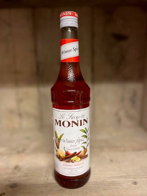 Monin koffiesiroop grote fles - Winter Spice 700 ml