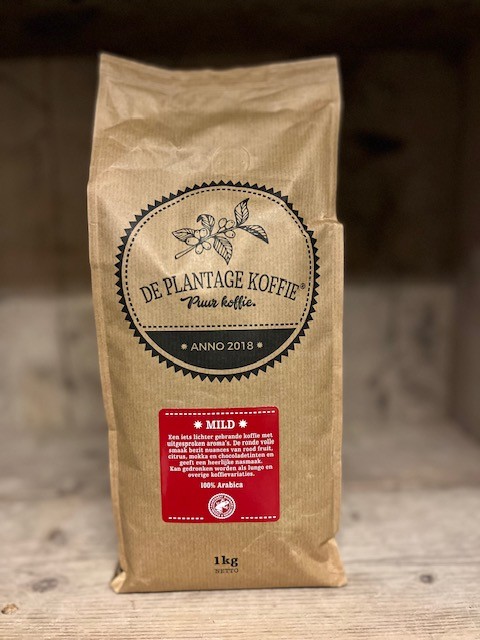 De Plantage Koffie - Koffiebonen Mild - 1 kg