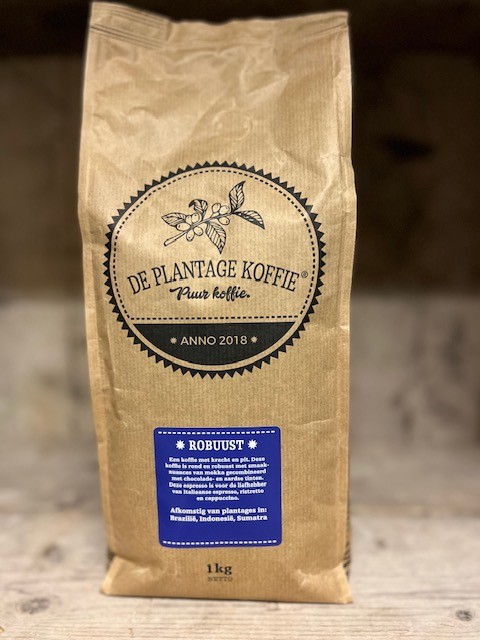 De Plantage Koffie – Koffiebonen Robuust – 1 kg