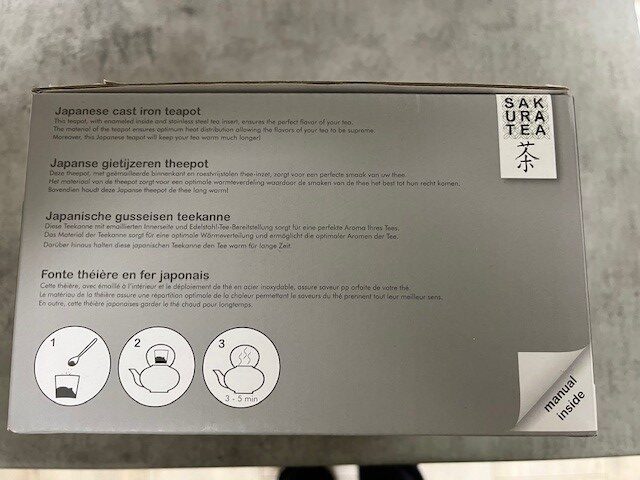 Japanse gietijzeren theepot zwart - 1.5 liter - Afbeelding 4