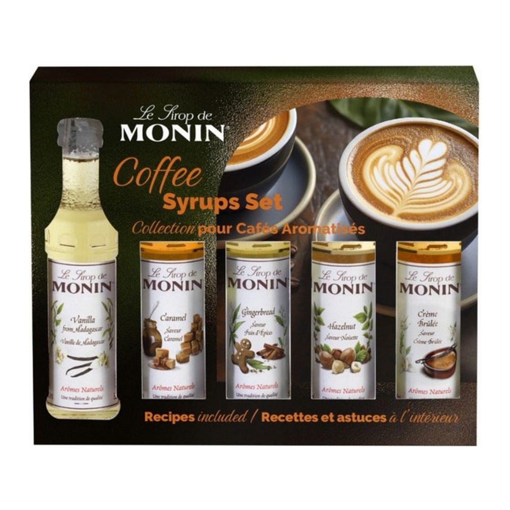 Monin geschenkset (koffie)siroop – 5 smaken (5 flesjes x 5cl) - Afbeelding 2