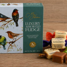Songbirds Luxury Fudge - assortiment in geschenkdoos van 170 gram (binnenkort leverbaar)