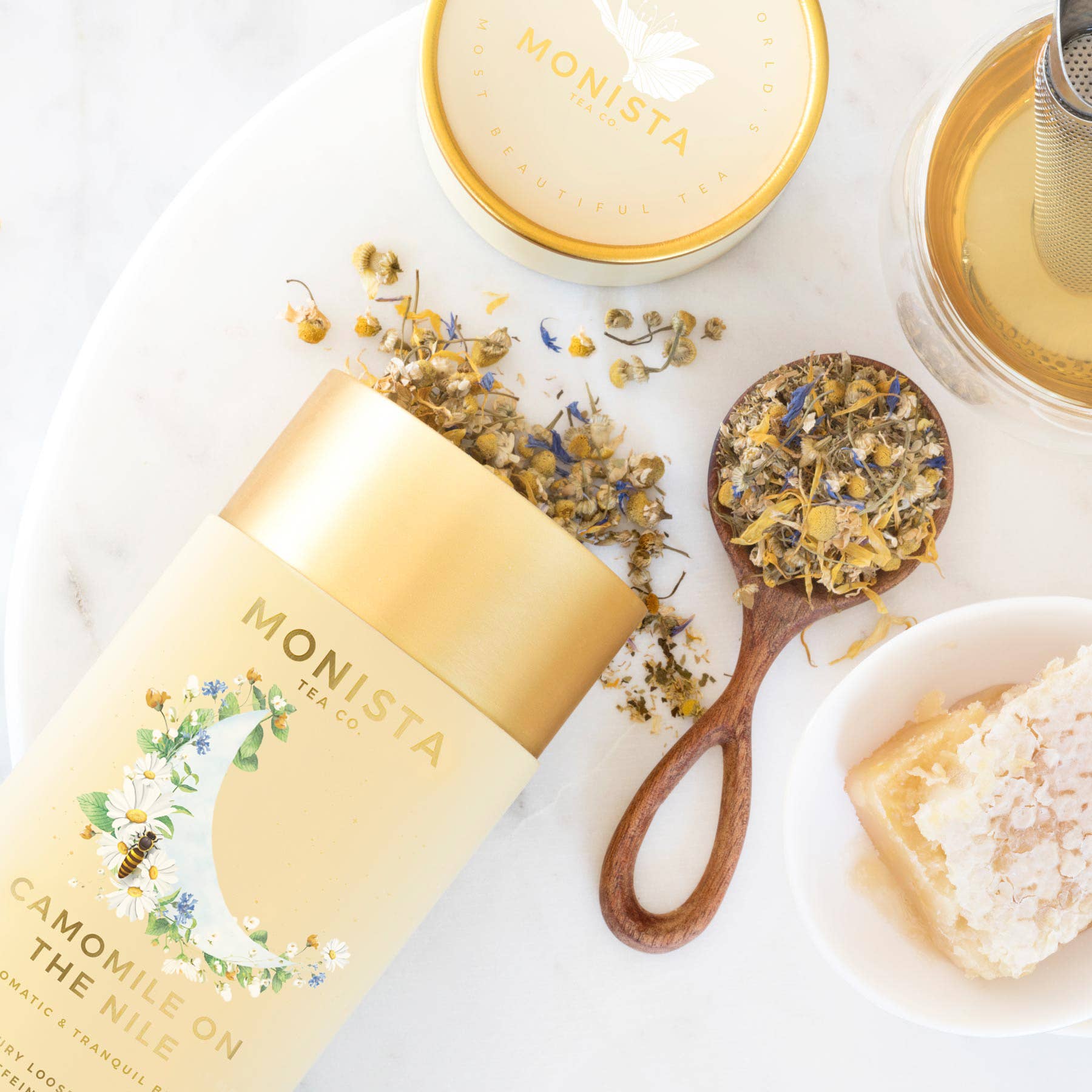 Monista Tea | Camomile On The Nile | aromatische & rustgevende kruidenthee los - Afbeelding 2