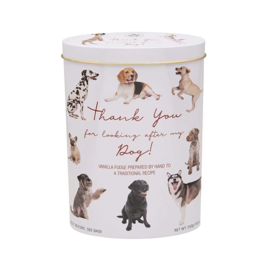Thank You (Dogs) Vanilla Fudge - in bewaarblik (ovaal) 250 gram - Afbeelding 2