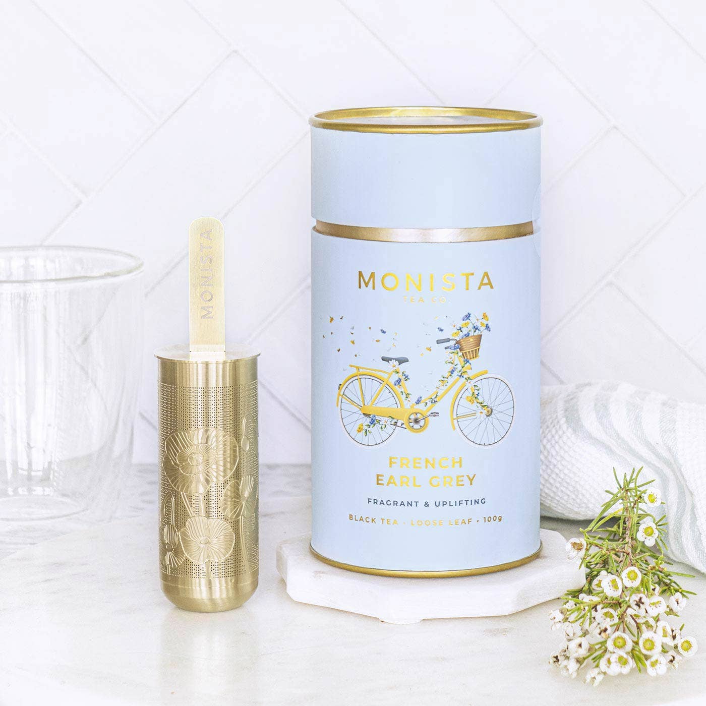 Monista Tea | Gouden Theebereider Stick | exclusief verkrijgbaar bij Huis van Koffie & Thee - Afbeelding 3