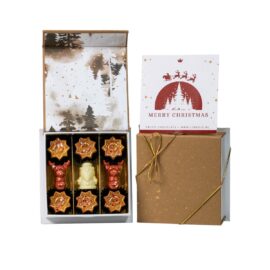 Christmas Reindeer Giftbox – 9 luxe kerstbonbons in geschenkdoos - *Nieuw - Afbeelding 3